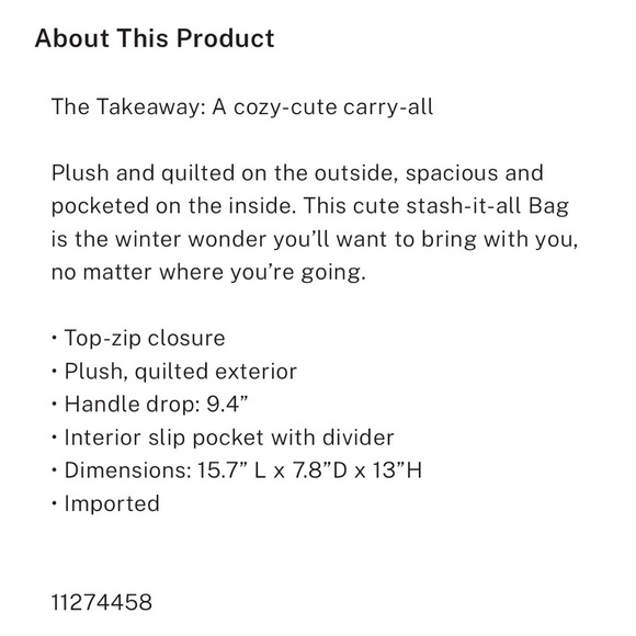 🩷NWT💕PINK Victoria’s Secret Cozy Pink Cozy Teddy Plush Tote Bag - Picture 5 of 5